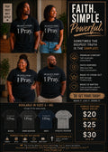 My Secret Is Simple. I Pray. Christian T-Shirt