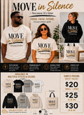 Move in Silence — Because It’s Time | Inspirational Faith & Purpose T-Shirt